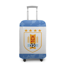 Чехол для чемодана 3D с принтом Сборная Уругвая в Белгороде, 86% полиэфир, 14% спандекс | двустороннее нанесение принта, прорези для ручек и колес | кавани | португалия | россия | спорт | суарес | уругвай | футбол | чемпионат мира | чемпионат мира по футболу | чм | эдинсон кавани
