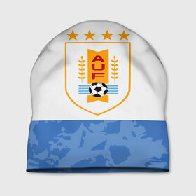 Шапка 3D с принтом Сборная Уругвая в Белгороде, 100% полиэстер | универсальный размер, печать по всей поверхности изделия | кавани | португалия | россия | спорт | суарес | уругвай | футбол | чемпионат мира | чемпионат мира по футболу | чм | эдинсон кавани