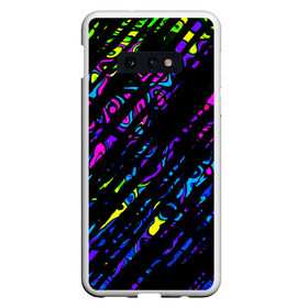 Чехол для Samsung S10E с принтом OVERLAP в Белгороде, Силикон | Область печати: задняя сторона чехла, без боковых панелей | lines | абстракция | геометрия | жидкость | линии | полосы | разводы | разноцветный | текстура