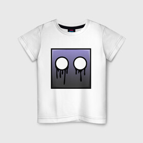 Детская футболка хлопок с принтом Geometry Dash | Black tears (Z) в Белгороде, 100% хлопок | круглый вырез горловины, полуприлегающий силуэт, длина до линии бедер | 2d | arcade | game | geometry dash | meltdown | robtop | аркада | геометрический тире | раннер