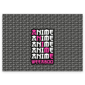 Поздравительная открытка с принтом Anime weeaboo в Белгороде, 100% бумага | плотность бумаги 280 г/м2, матовая, на обратной стороне линовка и место для марки
 | ahegao | anime | baka | chibi | desu | kohai | nani | neko | otaku | senpai | sensei | waifu | weeaboo | weeb | аниме | анимешник | анимешница | ахегао | бака | вайфу | виабу | десу | кохай | культура | нани | неко | отаку | сенпай | сенсеи | тренд | чиби