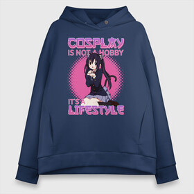 Женское худи Oversize хлопок с принтом Cosplay is not a hobby в Белгороде, френч-терри — 70% хлопок, 30% полиэстер. Мягкий теплый начес внутри —100% хлопок | боковые карманы, эластичные манжеты и нижняя кромка, капюшон на магнитной кнопке | ahegao | anime | baka | chibi | desu | japan | kohai | nani | neko | otaku | senpai | sensei | waifu | weeaboo | weeb | аниме | анимешник | анимешница | ахегао | бака | вайфу | виабу | десу | кохай | культура | нани | неко | отаку | сенпай | сенсеи | трен