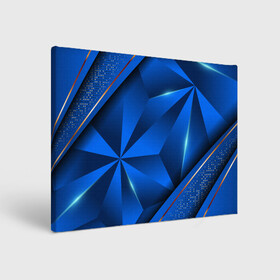 Холст прямоугольный с принтом 3D абстрактные фигуры BLUE в Белгороде, 100% ПВХ |  | 3d | 3д | luxury | versace | vip | абстракция | блеск | блестки | версаче | вип | паттерн | роскошь | соты | текстуры