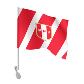Флаг для автомобиля с принтом Сборная Перу в Белгороде, 100% полиэстер | Размер: 30*21 см | fifa | news | peru | peru (country) | бразилия | дания | кубок америки | перу | россия | спорт | уругвай | футбол | чемпионат мира