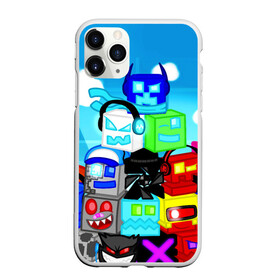 Чехол для iPhone 11 Pro матовый с принтом GEOMETRY DASH / ГЕОМЕТРИ ДАШ в Белгороде, Силикон |  | 2d игра | android game. | geometry dash | mobile game | robtop | андроид игра | геометри даш | кубики | кубы | мобильная игра | неон