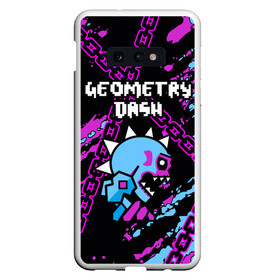 Чехол для Samsung S10E с принтом Geometry Dash в Белгороде, Силикон | Область печати: задняя сторона чехла, без боковых панелей | 2d | android | computer game | geometry dash | андроид | геометрия даш | игра | компьютерная