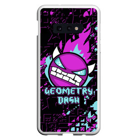 Чехол для Samsung S10E с принтом Geometry Dash в Белгороде, Силикон | Область печати: задняя сторона чехла, без боковых панелей | Тематика изображения на принте: 2d | android | computer game | geometry dash | андроид | геометрия даш | игра | компьютерная