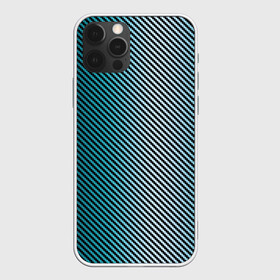 Чехол для iPhone 12 Pro Max с принтом Carbon Blue в Белгороде, Силикон |  | carbon | fiber | kevlar | карбон | кевлар | металл