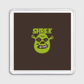 Магнит 55*55 с принтом Shrek. True Ogre в Белгороде, Пластик | Размер: 65*65 мм; Размер печати: 55*55 мм | Тематика изображения на принте: charming | donkey | fiona | forever | gonna | is | me | once | pinocchio | roll | shrek | somebody | the | told | world | артур | в | гарольд | дракон | кот | лорд | мерлин | навсегда | огр | осел | пиноккио | пряник | сапогах | фаркуад | фиона