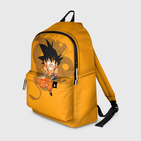 Рюкзак 3D с принтом Kid Goku в Белгороде, 100% полиэстер | лямки с регулируемой длиной, сверху петелька, чтобы рюкзак можно было повесить на вешалку. Основное отделение закрывается на молнию, как и внешний карман. Внутри два дополнительных кармана, один из которых закрывается на молнию. По бокам два дополнительных кармашка | Тематика изображения на принте: anime | dragon ball | аниме | анимэ | драгон бал | дрэгон бол | жемчуг дракона