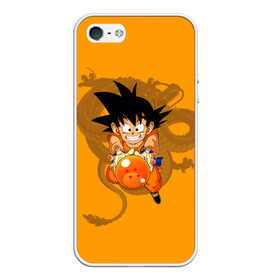 Чехол для iPhone 5/5S матовый с принтом Kid Goku в Белгороде, Силикон | Область печати: задняя сторона чехла, без боковых панелей | anime | dragon ball | аниме | анимэ | драгон бал | дрэгон бол | жемчуг дракона