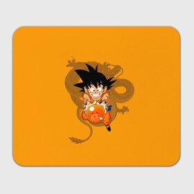 Коврик для мышки прямоугольный с принтом Kid Goku в Белгороде, натуральный каучук | размер 230 х 185 мм; запечатка лицевой стороны | Тематика изображения на принте: anime | dragon ball | аниме | анимэ | драгон бал | дрэгон бол | жемчуг дракона