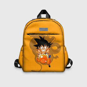 Детский рюкзак 3D с принтом Kid Goku в Белгороде, 100% полиэстер | лямки с регулируемой длиной, сверху петелька, чтобы рюкзак можно было повесить на вешалку. Основное отделение закрывается на молнию, как и внешний карман. Внутри дополнительный карман. По бокам два дополнительных кармашка | anime | dragon ball | аниме | анимэ | драгон бал | дрэгон бол | жемчуг дракона