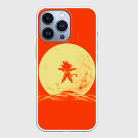 Чехол для iPhone 13 Pro с принтом Гоку и луна в Белгороде,  |  | anime | dragon ball | moon | аниме | анимэ | драгон бал | дрэгон бол | жемчуг дракона | луна