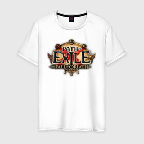 Мужская футболка хлопок с принтом Path of Exile в Белгороде, 100% хлопок | прямой крой, круглый вырез горловины, длина до линии бедер, слегка спущенное плечо. | computer | game | path of exile | игра | компьютерная | путь изгнания