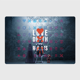 Магнитный плакат 3Х2 с принтом Любовь смерть и роботы в Белгороде, Полимерный материал с магнитным слоем | 6 деталей размером 9*9 см | Тематика изображения на принте: love | lovedeathandrobots | loverobot | robot
