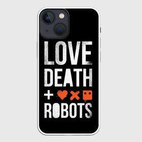 Чехол для iPhone 13 mini с принтом Love Death + Robots в Белгороде,  |  | death | ldr | logo | love | netflix | robots | smile | анимация | кино | лого | лср | любовь | нетфликс | роботы | сериал | смайл | смайлик