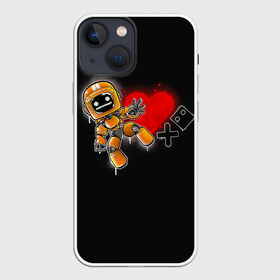 Чехол для iPhone 13 mini с принтом K VRC | Love Death and Robots в Белгороде,  |  | death | heart | hearts | k vrc | ldr | logo | love | netflix | robots | smile | анимация | кино | лого | лср | любовь | нетфликс | роботы | сердце | сериал | смайл | смайлик