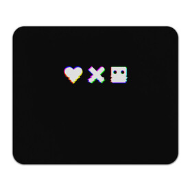 Коврик для мышки прямоугольный с принтом Love Death and Robots (Glitch) в Белгороде, натуральный каучук | размер 230 х 185 мм; запечатка лицевой стороны | death | glitch | heart | ldr | logo | love | netflix | robots | smile | анимация | глитч | глич | кино | лого | лср | любовь | нетфликс | роботы | сердце | сериал | смайл | смайлик