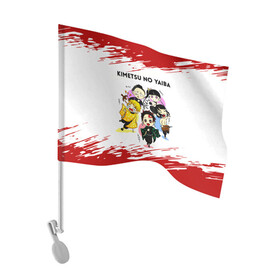 Флаг для автомобиля с принтом Пять героев Kimetsu no Yaiba в Белгороде, 100% полиэстер | Размер: 30*21 см | demon slayer | kamado | kimetsu no yaiba | nezuko | tanjiro | аниме | гию томиока | зеницу агацума | иноске хашибира | камадо | клинок | корзинная девочка | манга | музан кибуцуджи | незуко | рассекающий демонов | танджиро