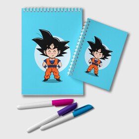 Блокнот с принтом Sweet Goku в Белгороде, 100% бумага | 48 листов, плотность листов — 60 г/м2, плотность картонной обложки — 250 г/м2. Листы скреплены удобной пружинной спиралью. Цвет линий — светло-серый
 | anime | dragon ball | аниме | анимэ | драгон бал | дрэгон бол | жемчуг дракона