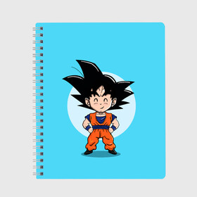 Тетрадь с принтом Sweet Goku в Белгороде, 100% бумага | 48 листов, плотность листов — 60 г/м2, плотность картонной обложки — 250 г/м2. Листы скреплены сбоку удобной пружинной спиралью. Уголки страниц и обложки скругленные. Цвет линий — светло-серый
 | anime | dragon ball | аниме | анимэ | драгон бал | дрэгон бол | жемчуг дракона