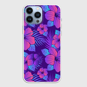 Чехол для iPhone 13 Pro Max с принтом Узор Неоновый Гибискус в Белгороде,  |  | art | bouquet of flowers | floral | garden | gardening | hibiscus | neon | pattern | арт | ботаника | букет цветов | букеты | гигантские цветы | домашние цветы | каркаде | паттерн | рисунок цветов | садовод | садоводство