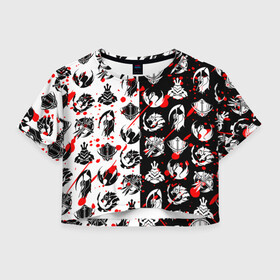 Женская футболка Crop-top 3D с принтом SOLO LEVELING / ГИЛЬДИИ в Белгороде, 100% полиэстер | круглая горловина, длина футболки до линии талии, рукава с отворотами | anime | guild. | mahwa | manga | solo leveling | аниме | гильдии | манга | манхва | поднятие уровня в одиночку | сон джин ву | японская мультипликация