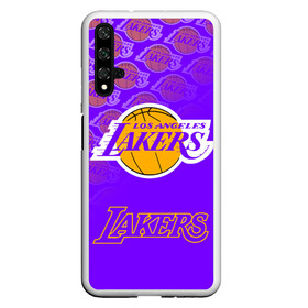 Чехол для Honor 20 с принтом LOS ANGELES LAKERS / ЛЕЙКЕРС в Белгороде, Силикон | Область печати: задняя сторона чехла, без боковых панелей | 24 lakers | kobe bryant | lakers | los angeles lakers | баскетбол. | коби брайант | лос анджелес лейкерс | лосанджелес лейкерс