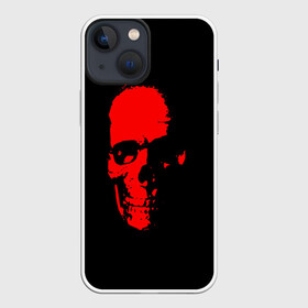 Чехол для iPhone 13 mini с принтом Кровавый череп в Белгороде,  |  | skull | башка | голова | кость | красный череп | черепушка