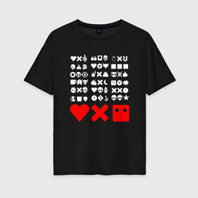 Женская футболка хлопок Oversize с принтом Love, Death and Robots | Logo (Z) в Белгороде, 100% хлопок | свободный крой, круглый ворот, спущенный рукав, длина до линии бедер
 | death | logo | love | love death robots | netflix | robots | vedeathrobots | xbot 4000 | лого | любовь | нетфликс | роботы | сериал | сериалы