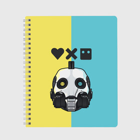 Тетрадь с принтом XBOT 4000 | Love, Death and Robots (Z) в Белгороде, 100% бумага | 48 листов, плотность листов — 60 г/м2, плотность картонной обложки — 250 г/м2. Листы скреплены сбоку удобной пружинной спиралью. Уголки страниц и обложки скругленные. Цвет линий — светло-серый
 | death | love | love death robots | netflix | robots | vedeathrobots | xbot 4000 | любовь | нетфликс | роботы | сериал | сериалы