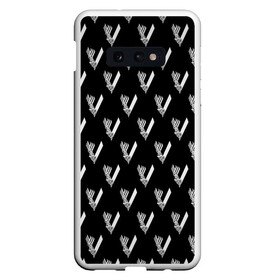 Чехол для Samsung S10E с принтом Викинги Лого Паттерн | Vikings Pattern (Z) в Белгороде, Силикон | Область печати: задняя сторона чехла, без боковых панелей | Тематика изображения на принте: bjorn | floki | lodbrok | normann | ragnar | ragnarr | viking | vikingar | vikingene | vikinger | vikings | бьёрн | вальгала | вальгалла | вальхала | вальхалла | варяги | викинг | викинги | конанг | конунг | лагерта | лодброк | норман | рагнар