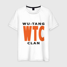 Мужская футболка хлопок с принтом Wu-Tang (WTC) в Белгороде, 100% хлопок | прямой крой, круглый вырез горловины, длина до линии бедер, слегка спущенное плечо. | black | hiphop | method man | music | new york | nyc | odb | old school | rap | rza | wu tang clan | wutang | ву тэнг | граффити | микрофон | музыка | нью йорк | рэп | рэпер | хипхоп
