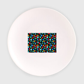 Тарелка 3D с принтом Брызги красок в Белгороде, фарфор | диаметр - 210 мм
диаметр для нанесения принта - 120 мм | брызги | краски | палитра | пятна | радуга | текстура | цвет | яркое