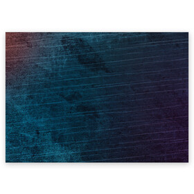 Поздравительная открытка с принтом Texture Blue Ripples в Белгороде, 100% бумага | плотность бумаги 280 г/м2, матовая, на обратной стороне линовка и место для марки
 | Тематика изображения на принте: background | blue | dark | gradient | lines | paints | purple | red | ripples | spot | spots | stripes | texture | waves | волны | голубая | градиент | краски | красный | линии | полосы | пятна | пятно | рябь | текстура | темная | тьма | фиолето