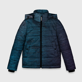 Зимняя куртка для мальчиков 3D с принтом Texture Blue Ripples в Белгороде, ткань верха — 100% полиэстер; подклад — 100% полиэстер, утеплитель — 100% полиэстер | длина ниже бедра, удлиненная спинка, воротник стойка и отстегивающийся капюшон. Есть боковые карманы с листочкой на кнопках, утяжки по низу изделия и внутренний карман на молнии. 

Предусмотрены светоотражающий принт на спинке, радужный светоотражающий элемент на пуллере молнии и на резинке для утяжки | Тематика изображения на принте: background | blue | dark | gradient | lines | paints | purple | red | ripples | spot | spots | stripes | texture | waves | волны | голубая | градиент | краски | красный | линии | полосы | пятна | пятно | рябь | текстура | темная | тьма | фиолето