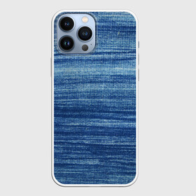 Чехол для iPhone 13 Pro Max с принтом Texture. Denim в Белгороде,  |  | Тематика изображения на принте: background | blue | dark | denim | gradient | ice | jeans | paints | ripples | spot | spots | stripes | texture | white | белый | градиент | джинсы | лед | линии | полосы | пятна | пятно | светлый | синий | текстура | темная | ткань | тьма | фон