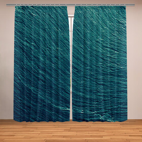 Фотошторы с принтом Endless Sea в Белгороде, Блэкаут (светозащита 90%) / Габардин (светозащита 40% | 2 полотна шириной по 145 см; Высота 200-300 см; Крепление: шторная лента (на крючки); | background | blue | dark | gradient | green | lines | ocean | paints | ripples | sea | spot | spots | stripes | texture | waves | волны | голубая | градиент | зеленый | краски | линии | море | океан | полосы | пятна | пятно | рябь | текстура | т