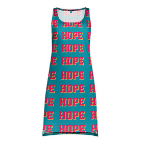 Платье-майка 3D с принтом BTS HOPE в Белгороде, 100% полиэстер | полуприлегающий силуэт, широкие бретели, круглый вырез горловины, удлиненный подол сзади. | bts | hope | jimin | бтс | группа | корейская | музыка | розовый | цветы | черный