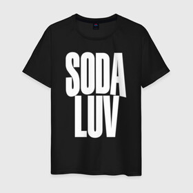 Мужская футболка хлопок с принтом Репер - SODA LUV в Белгороде, 100% хлопок | прямой крой, круглый вырез горловины, длина до линии бедер, слегка спущенное плечо. | Тематика изображения на принте: rap | rapper | soda luv | st. petersburg | vladislav terentyuk | владислав терентюк | репер | рэп | рэп исполнитель | санкт петербург