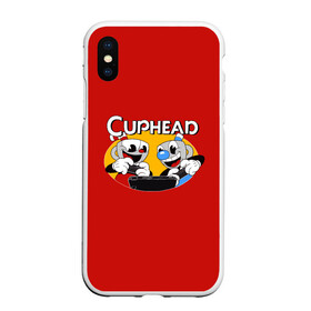 Чехол для iPhone XS Max матовый с принтом Cuphead в Белгороде, Силикон | Область печати: задняя сторона чехла, без боковых панелей | Тематика изображения на принте: animation | cup | cuphead | gamer | mugman | retro | run and gun | shooter | анимация | ретро | чашек | чашка | чашкоголовый | шутер