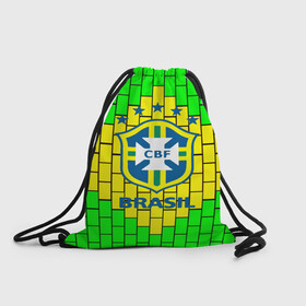 Рюкзак-мешок 3D с принтом Сборная Бразилии в Белгороде, 100% полиэстер | плотность ткани — 200 г/м2, размер — 35 х 45 см; лямки — толстые шнурки, застежка на шнуровке, без карманов и подкладки | brazil | neymar | бразилия | коутиньо | марсело | неймар | роберто карлос | роналдиньо | роналдо | сборная бразилии | спорт | футбол | чемпионат мира