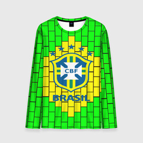 Мужской лонгслив 3D с принтом Сборная Бразилии в Белгороде, 100% полиэстер | длинные рукава, круглый вырез горловины, полуприлегающий силуэт | brazil | neymar | бразилия | коутиньо | марсело | неймар | роберто карлос | роналдиньо | роналдо | сборная бразилии | спорт | футбол | чемпионат мира
