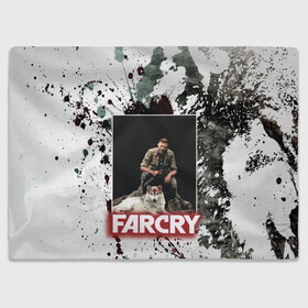 Плед 3D с принтом FARCRY WOLF в Белгороде, 100% полиэстер | закругленные углы, все края обработаны. Ткань не мнется и не растягивается | Тематика изображения на принте: far cry | far cry 5 | far cry new dawn | far cry primal | farcry | fc 5 | fc5 | game | new dawn | primal | игры | постапокалипсис | фар край | фар край 5