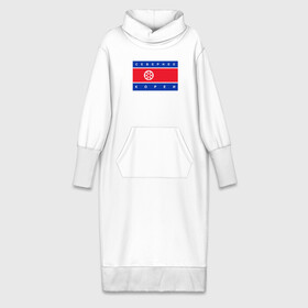 Платье удлиненное хлопок с принтом СЕВЕРНЕЕ КОРЕИ   ЦИТАТА в Белгороде,  |  | корея | монстрация | протест | северная корея | севернее кореи | снег | флаг | флаг кореи | цитата