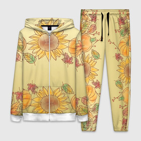 Женский костюм 3D с принтом подсолнухи тыквы в Белгороде,  |  | tegunvteg | август | арт | вектор | градиент | желтый | листва | листики | оранжевый | осень | подсолнухи | рисунок | сбор урожая | сентябрь | теплый | узор