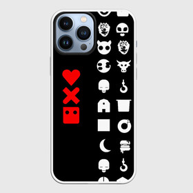 Чехол для iPhone 13 Pro Max с принтом Любовь, смерть и роботы в Белгороде,  |  | love death robots | netflix | анимационные | знаки | иконки | кибер | крест | логотипы сериалов | нетфликс | роботы | сердце | сериалы | символы | черепа | черно белый