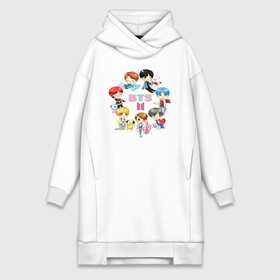 Платье-худи хлопок с принтом BTS Toys BT21 БТС БТ21 в Белгороде,  |  | bangtan | bangtan boys | beyond the scene | bt21 | bts | bts toys | carton | бангтан | бт21 | бтс | группа бтс