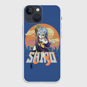 Чехол для iPhone 13 mini с принтом Shiro princess в Белгороде,  |  | anime | no game no life | shiro | аниме | анимэ | без игры жизни нет | пустые | сиро | сора